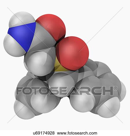Stock Illustration - Modafinil drug molecule. Fotosearch