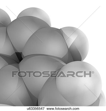 Stock Illustration - Molecular model. Fotosearch