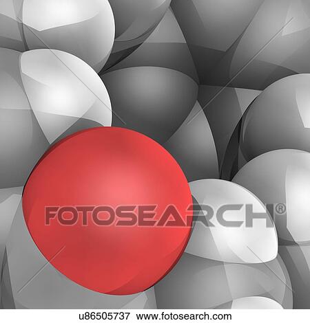Stock Illustration - Molecular model. Fotosearch