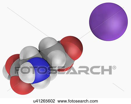 Monosodium glutamate molecule View Large Illustration Drawing - Monosodium glutamate molecule. Fotosearch