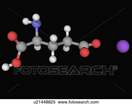 Monosodium glutamate molecule View Large Illustration Stock Illustration - Monosodium glutamate molecule. Fotosearch