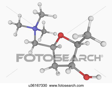 Muscarine molecule View Large Illustration Clipart - Muscarine molecule. Fotosearch