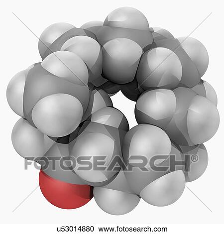 Clipart - Muscone molecule. Fotosearch