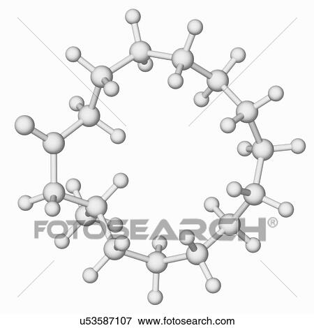 Stock Illustration - Muscone molecule. Fotosearch