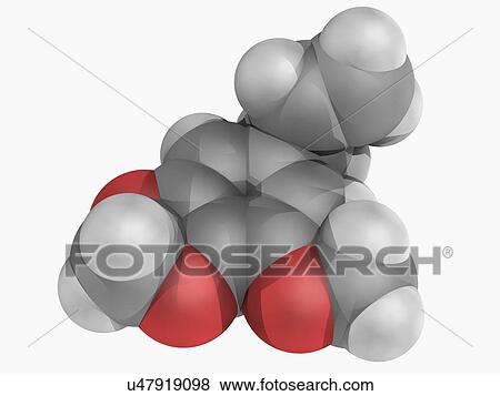 Myristicin molecule View Large Illustration Stock Illustration - Myristicin molecule. Fotosearch