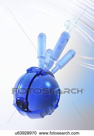 Nanorobot, conceptual artwork View Large Illustration Clipart - Nanorobot, conceptual artwork. Fotosearch