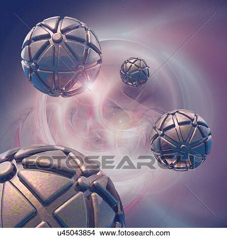 Stock Illustration - Nanorobots, artwork. Fotosearch