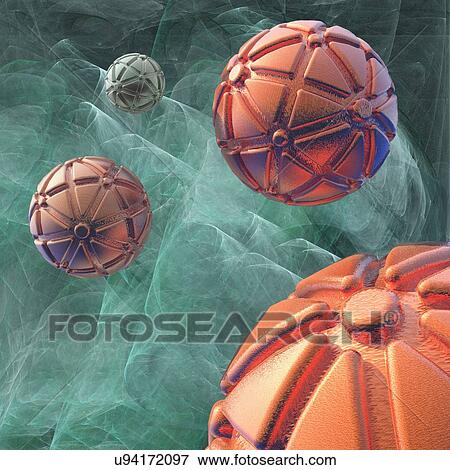 Stock Illustration - Nanorobots, artwork. Fotosearch