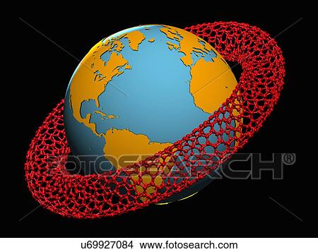 Stock Illustration - Nanotechnology, conceptual artwork. Fotosearch