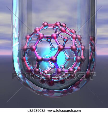 Drawing - Nanotechnology research, conceptual image. Fotosearch