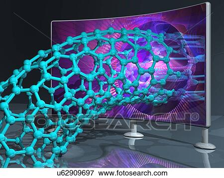 Stock Illustration - Nanotechnology research, conceptual image. Fotosearch