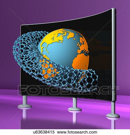 Nanotechnology research, conceptual image View Large Illustration Stock Illustration - Nanotechnology research, conceptual image. Fotosearch