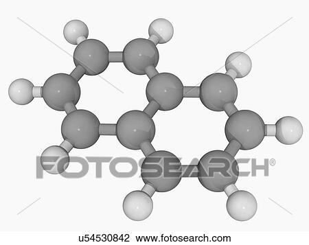 Naphtalene molecule View Large Illustration Drawing - Naphtalene molecule. Fotosearch