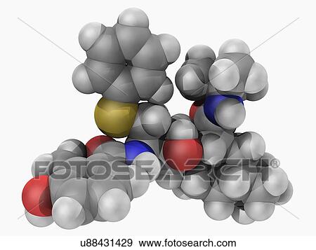 Nelfinavir drug molecule View Large Illustration Stock Illustration - Nelfinavir drug molecule. Fotosearch