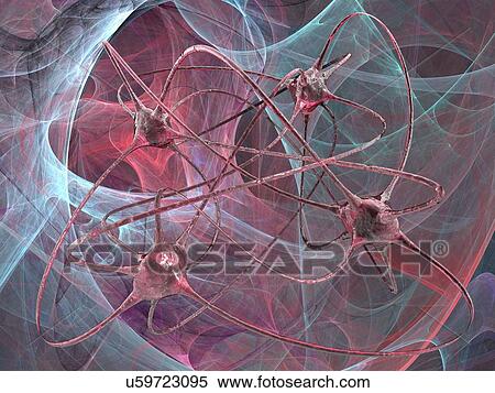 Neural network, conceptual artwork View Large Illustration Stock Illustration - Neural network, conceptual artwork. Fotosearch