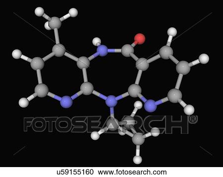 Nevirapine drug molecule View Large Illustration Clipart - Nevirapine drug molecule. Fotosearch