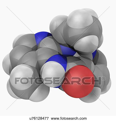 Stock Illustration - Nevirapine drug molecule. Fotosearch
