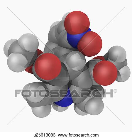Nifedipine drug molecule View Large Illustration Drawing - Nifedipine drug molecule. Fotosearch