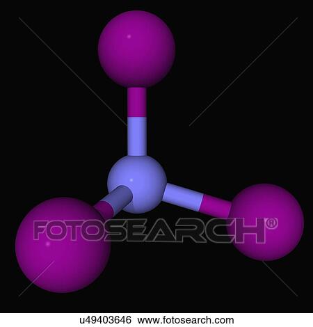 Nitrogen triiodide molecule View Large Illustration Stock Illustration - Nitrogen triiodide molecule. Fotosearch