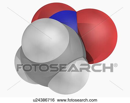 Nitromethane molecule View Large Illustration Stock Illustration - Nitromethane molecule. Fotosearch