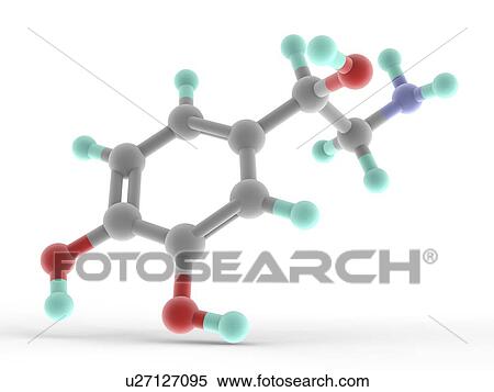 Noradrenaline norepinephrine molecule View Large Illustration Stock Illustration - Noradrenaline norepinephrine molecule. Fotosearch