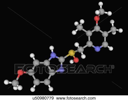 Omeprazole drug molecule View Large Illustration Stock Illustration - Omeprazole drug molecule. Fotosearch