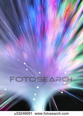 Clip Art - Optical fibres. Fotosearch
