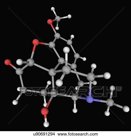 Oxycodone drug molecule View Large Illustration Stock Illustration - Oxycodone drug molecule. Fotosearch