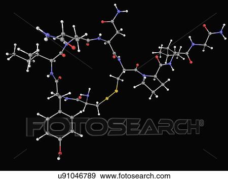 Oxytocin hormone molecule View Large Illustration Stock Illustration - Oxytocin hormone molecule. Fotosearch