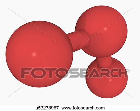 Ozone oxygen molecule View Large Illustration Stock Illustration - Ozone oxygen molecule. Fotosearch
