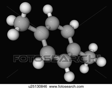 P-xylene molecule View Large Illustration Stock Illustration - P-xylene molecule. Fotosearch