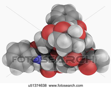 Stock Illustration - Paclitaxel drug molecule. Fotosearch