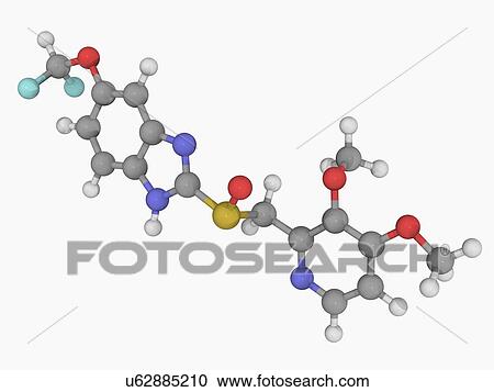 Pantoprazole drug molecule View Large Illustration Clipart - Pantoprazole drug molecule. Fotosearch