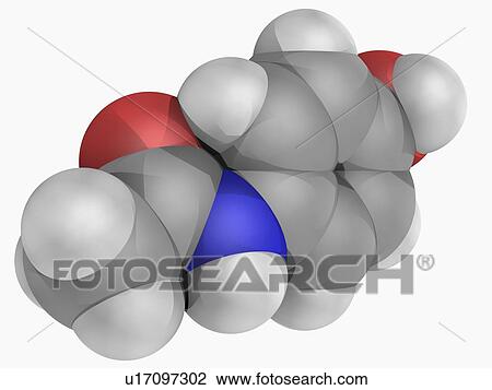 Paracetamol drug molecule View Large Illustration Drawing - Paracetamol drug molecule. Fotosearch