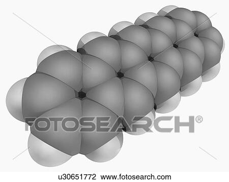 Pentacene molecule View Large Illustration Drawing - Pentacene molecule. Fotosearch