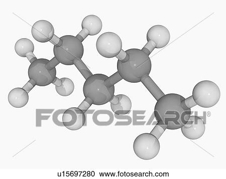 Pentane molecule View Large Illustration Clipart - Pentane molecule. Fotosearch