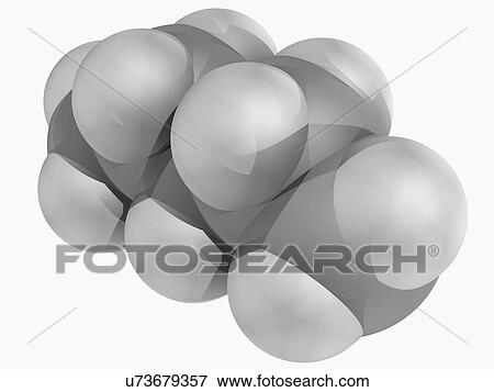 Pentane molecule View Large Illustration Stock Illustration - Pentane molecule. Fotosearch