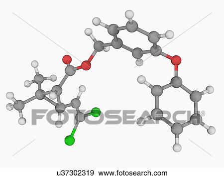 Permethrin insecticide molecule View Large Illustration Stock Illustration - Permethrin insecticide molecule. Fotosearch
