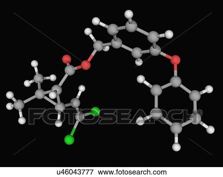 Permethrin insecticide molecule View Large Illustration Stock Illustration - Permethrin insecticide molecule. Fotosearch