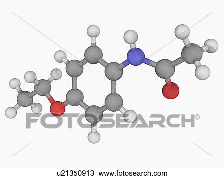 Phenacetin drug molecule View Large Illustration Drawing - Phenacetin drug molecule. Fotosearch