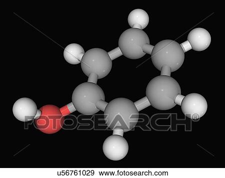 Phenol molecule View Large Illustration Stock Illustration - Phenol molecule. Fotosearch