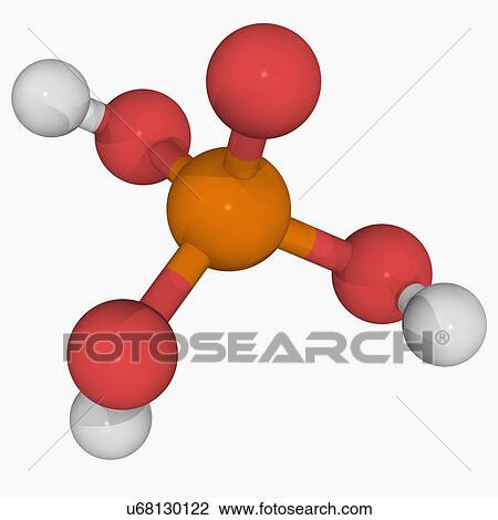 Phosphoric acid molecule View Large Illustration Drawing - Phosphoric acid molecule. Fotosearch