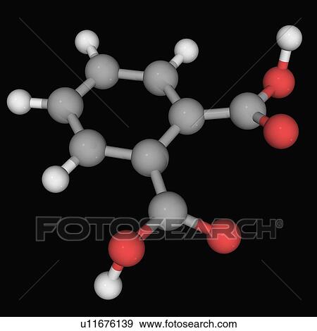 Phtalic acid molecule View Large Illustration Stock Illustration - Phtalic acid molecule. Fotosearch