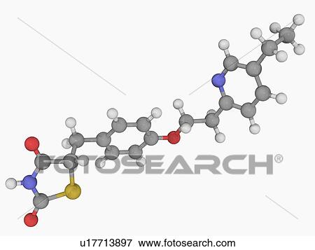 Pioglitazone drug molecule View Large Illustration Stock Illustration - Pioglitazone drug molecule. Fotosearch