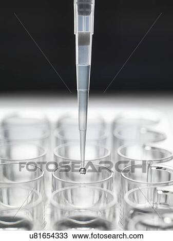 Drawing - Pipetting. Fotosearch