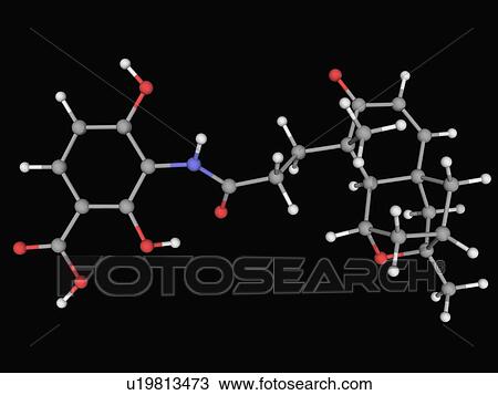Platensimycin drug molecule View Large Illustration Drawing - Platensimycin drug molecule. Fotosearch