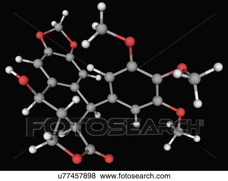 Podofillotoxin molecule View Large Illustration Stock Illustration - Podofillotoxin molecule. Fotosearch