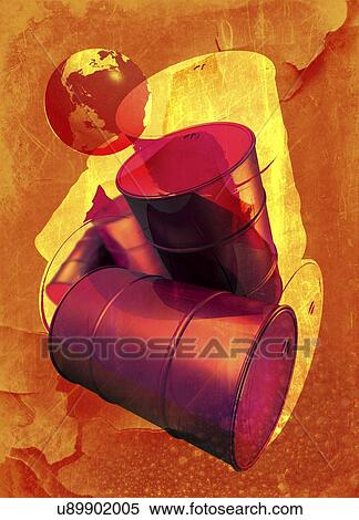 Stock Illustration - Pollution, conceptual artwork. Fotosearch