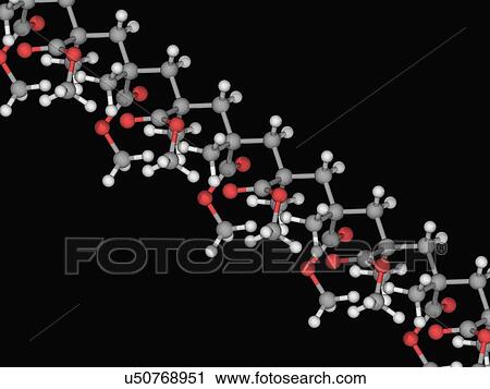 Clip Art - Polymethyl methacrylate molecule. Fotosearch