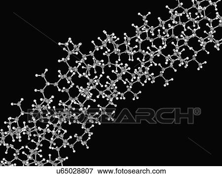 Stock Illustration - Polypropylene molecule. Fotosearch